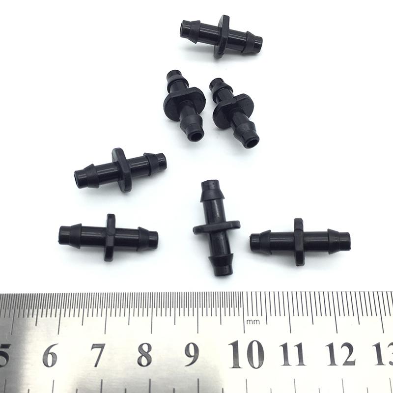 1/4" Double Barb Straight Water Hose Connectors Agricultural Garden Irrigation Hose Fittings Industrial Cooling System 50 Pcs