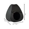 Portable Pop-Up Kids Play Tent Black UV-Blocking Indoor Outdoor Shade House 1-2 Children