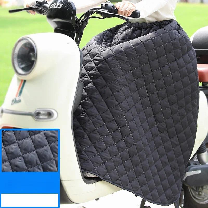 Leg Apron Thermal Blanket Motorcycle Leg Warmers Winter Cover Knee Pads Plush Thicken Waterproof Windshield Prevent Cold Quilt