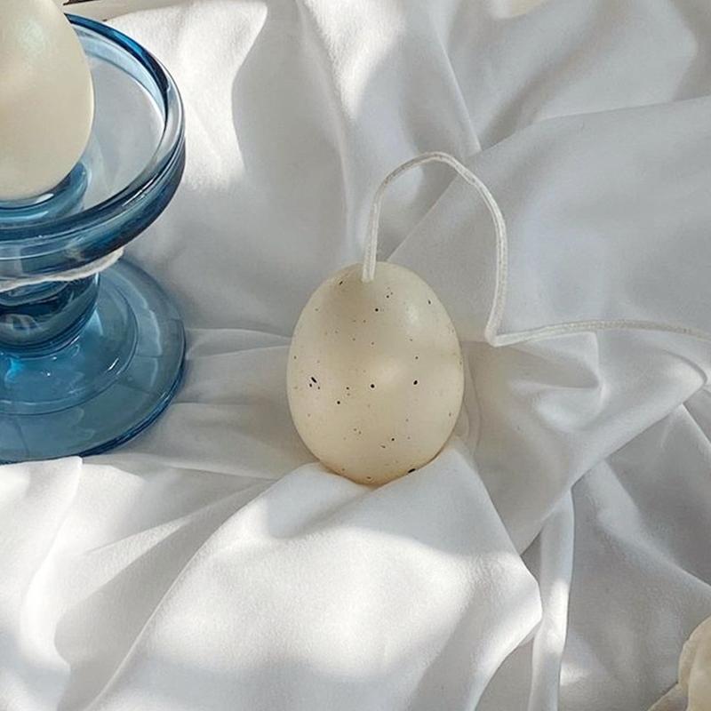 Cute Egg Shape Candle Making Mold Unique Resin Casting Silicone Mould for DIY Handmade Scented Candle Soap Cake Mould