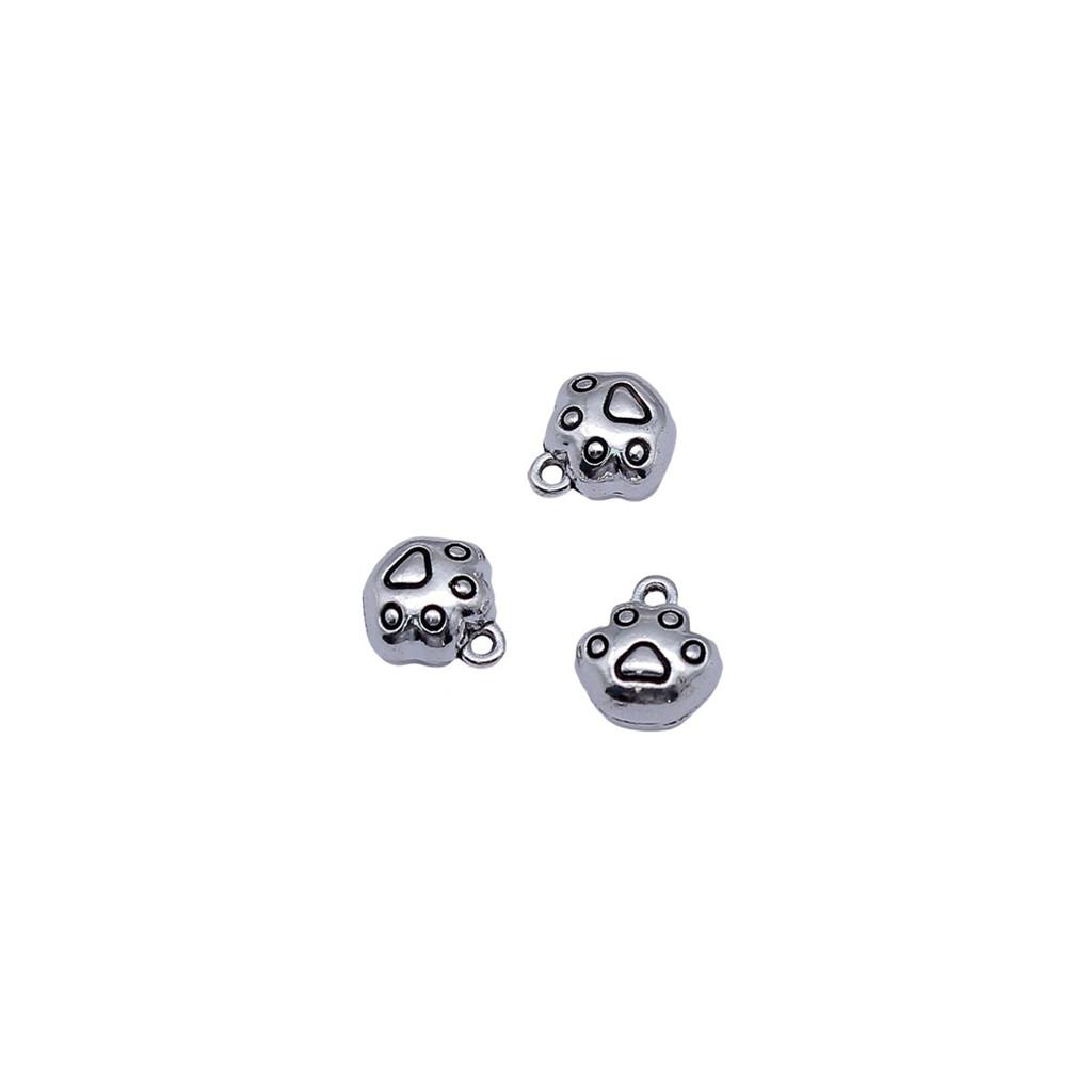 Alloy Dog Paws Charms Bear Paws Pendants For Jewelry Making Dog Themed Accessories