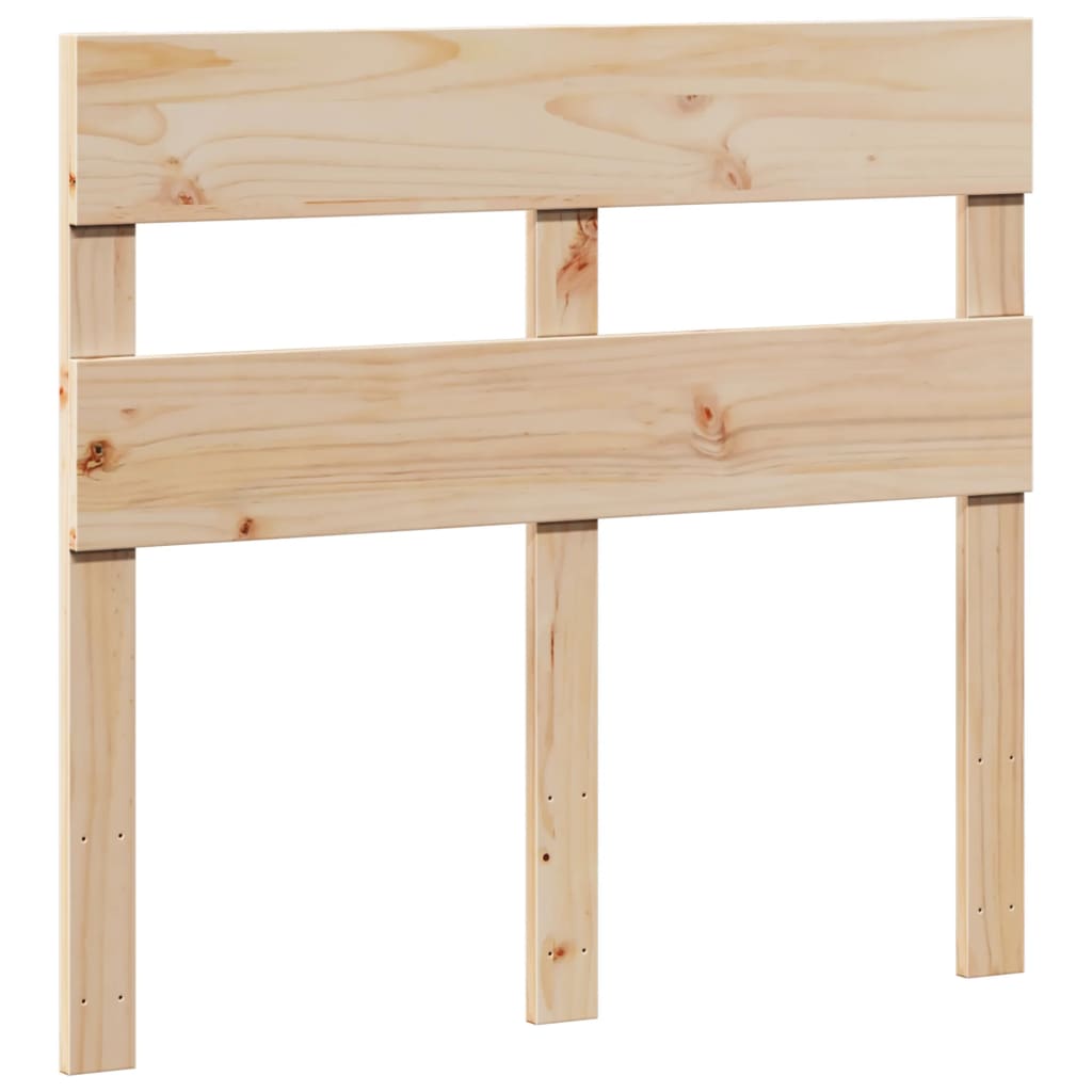 Solid Wood Bed Frame without Mattress 75 x 190 cm Pine Wood