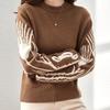 Thickened Sweater Women's Autumn and Winter Round-neck Casual Knitted Sweater Loose Short Pullover