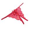 Nye kvinner Strappy Sexy Truser Underbukse Bowknot Åpen Fork Thong