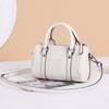 Small Single Leather Pillow Bag Women's Autumn and Winter New Boston Women's Bag Cowhide Handbag Messenger Bag Tide