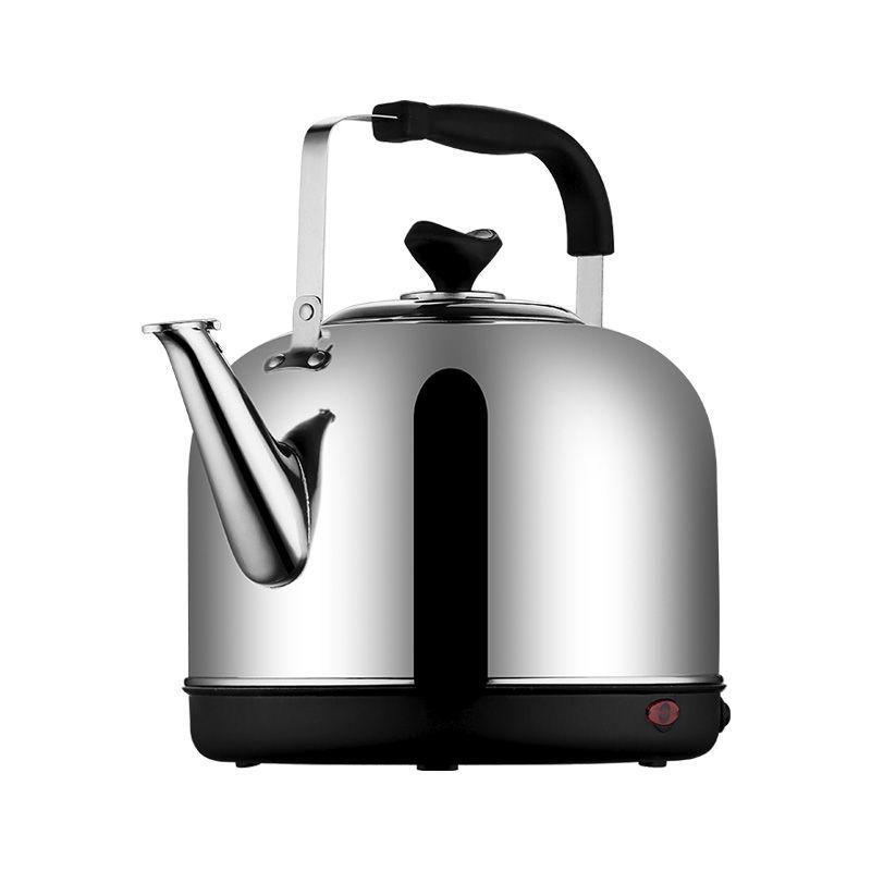 304 Stainless Steel Large Electric Kettle with Auto Power-Off & Keep Warm, Whistle Teapot for Household