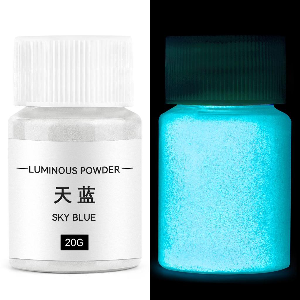 20g Langanhaltende Kerze Leuchtpulver Ungiftige Leuchtende Fluoreszierende Pigmente DIY Glitzerkerze Nagel Farbe Herstellungsmaterial