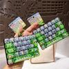 Cute Design Mini Keyboard Pendant 26-Key Keyboard Keychain Decompression Button Toy  Children's Bag