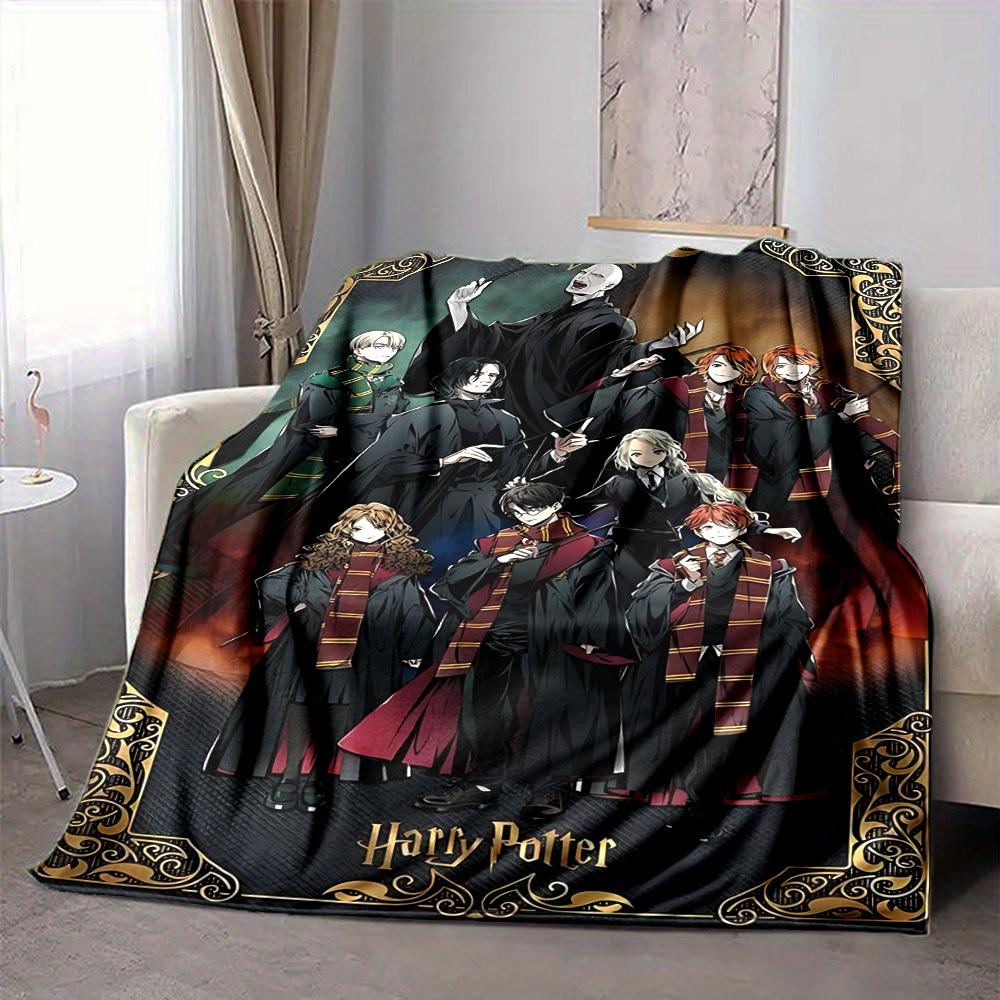 1 Stück Harry Potter, Hogwarts Decke Leichte Flanelldecke für Sofa, Bett, Reisen, Camping, Wohnzimmer, Büro, Couch, Stuhl und Bett