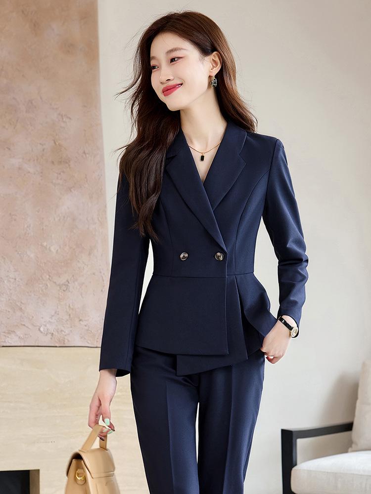 Women's Professional Suit Set - Spring/Autumn Workplace Blazer for Interviews in Goddess Style