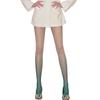 Rhombus black silk sexy fishing net hot diamond pantyhose stockings gradual change color net socks girls glossy shiny