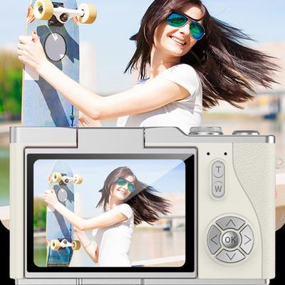4K Digital Camera 48MP Compact Small Camera 8X Zoom Video Camcorder 180 Flip Screen Vintage Camera for Teens Adult Beginner