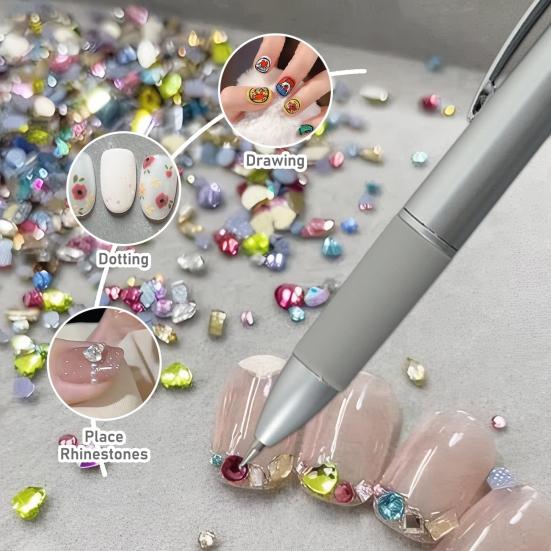 5-in-1 Art Steel Dotting Pen Professional Nail Tips Nail Painting Pen