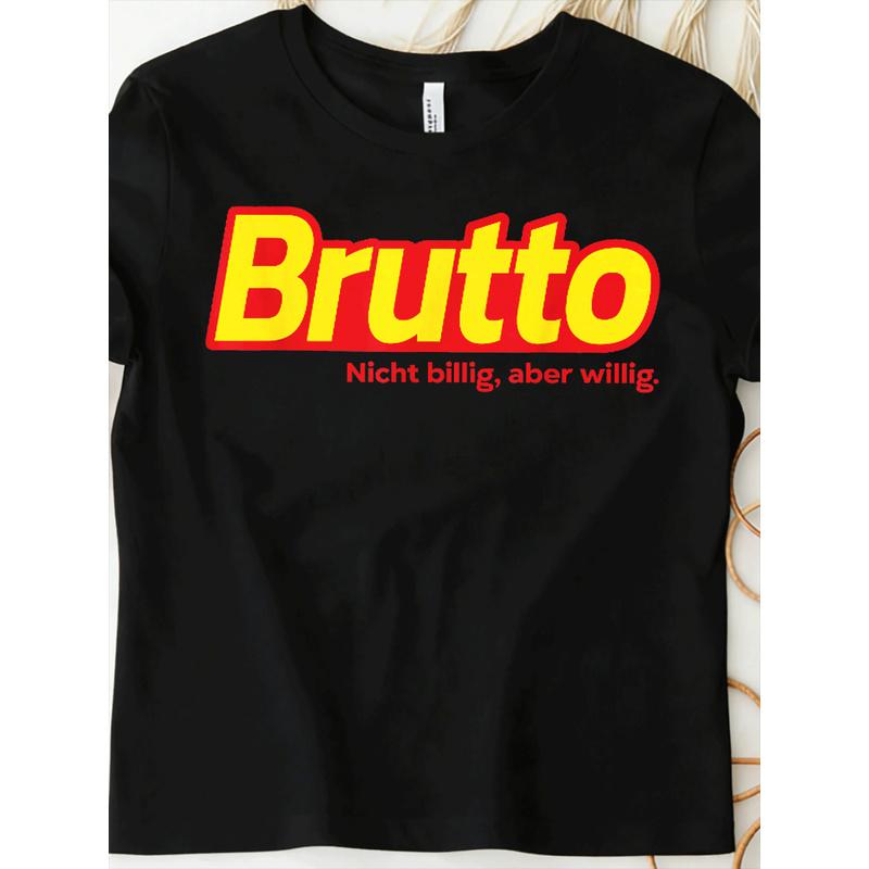 Brutto- Lustiges Mallorca Outfit Lecker Bierchen Bier T-Shirt for Men Women Unisex All Season Funny T-Shirt, 180G