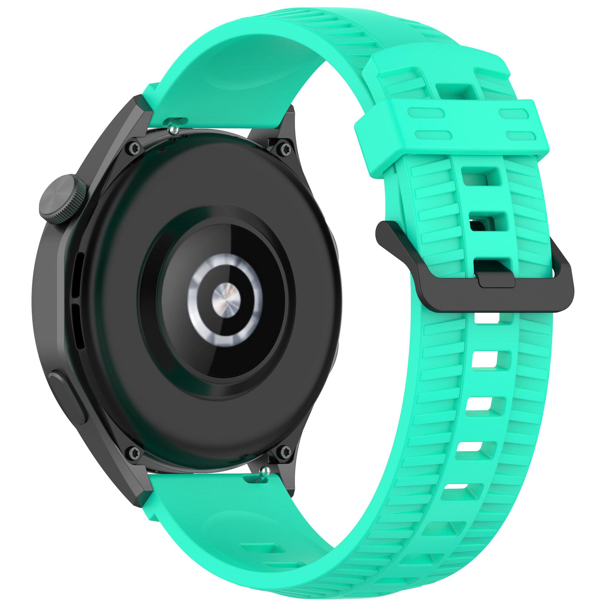 

For Huawei Watch GT 3 42mm/GT 3 Pro 43mm Silicone Watch Strap 20mm Tire Texture Wrist Band Teal