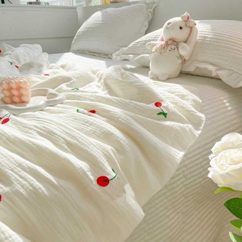 New Class A Small Fresh Double-Layer Wrinkled Yarn Washed Cotton Summer Quilt Summer Cool Quilt Air Conditioner Quilt