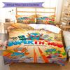 Superthings Bedding Quilt Set Quilt Cover Pillowcase Home Decoration Birthday Gift (1 * duvet cover + 2 * pillowcase, without core)