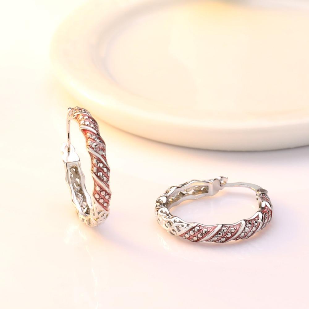 Позолоченные 18 карат двухцветные каффы на уши, полые, преувеличенные, европейско-американские серьги, клипсы, украшения розовый