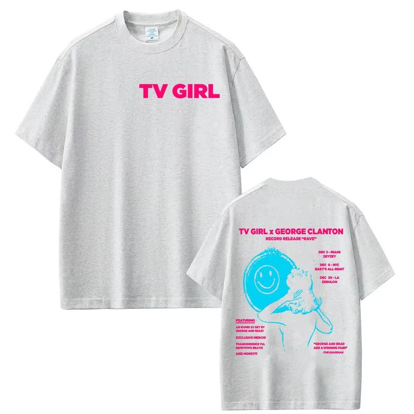 

French Singer Tv Girl Series Tour 2026 Album TShirt Unisex Women Summer ONeck T Shirt Fashion High Quality Tees Streetwear S