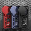 KEYSION Shockproof Armor Case for VIVO X300 Pro 5G Silicone+PC Slide Camera Lens Protection Ring Stand Phone Cover for VIVO X300