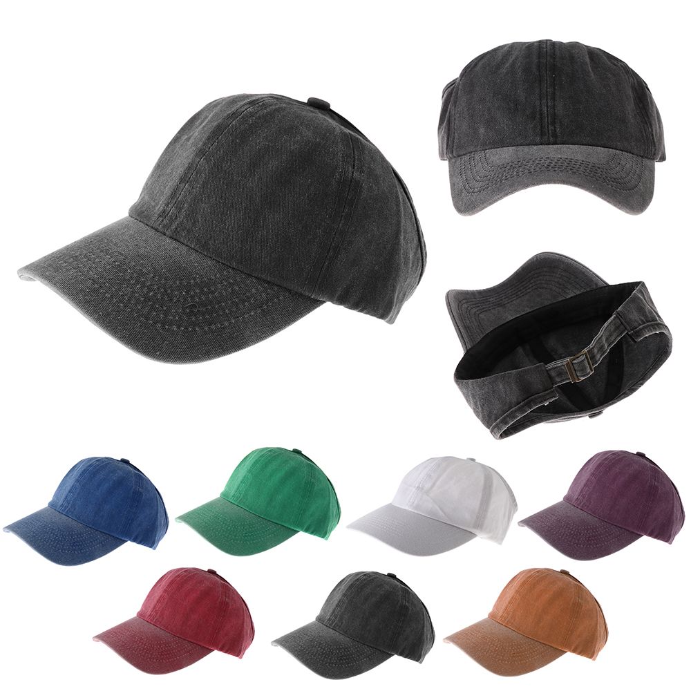 Half-Empty Top Adjustable Messy Bun Ponytail Cap Women's Baseball Cap Hip Hop Caps Sun Visor Hat