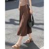 Demana Elastic Waist Pleated Midi Skirt