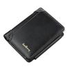 Men Pu Genuine Leather Short Wallet With Zipper Coin Pocket Vintage Big Capacity Male Short Money Purse Card Mount New