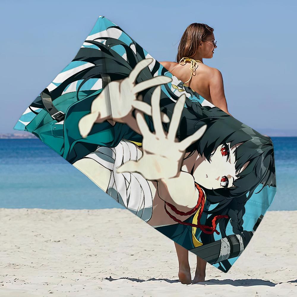 Game Zenless Zone Zero Towel Beach Towel Oversized Quick Dry Towel Absorbent Soft Swim BeachTowels for Men Women