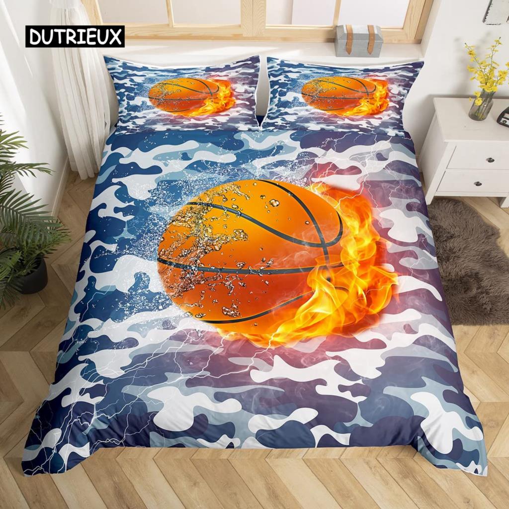 

Комплект пододеяльников с изображением баскетбола, спортивный комплект постельного белья для мальчиков, подростков, мужчин с мотивирующим рисунком «No Failure», мягкий чехол EU single(135x200cm)