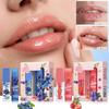 2PCS/BOX [Christmas/Valentine's Day Gift] Lip Oil Lipstick Case, Strawberry/Blueberry Fragrance, Hig