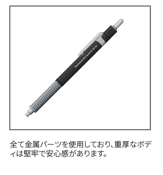 Quitera Double Knock Mechanical Pencil Black KS-02 0.5