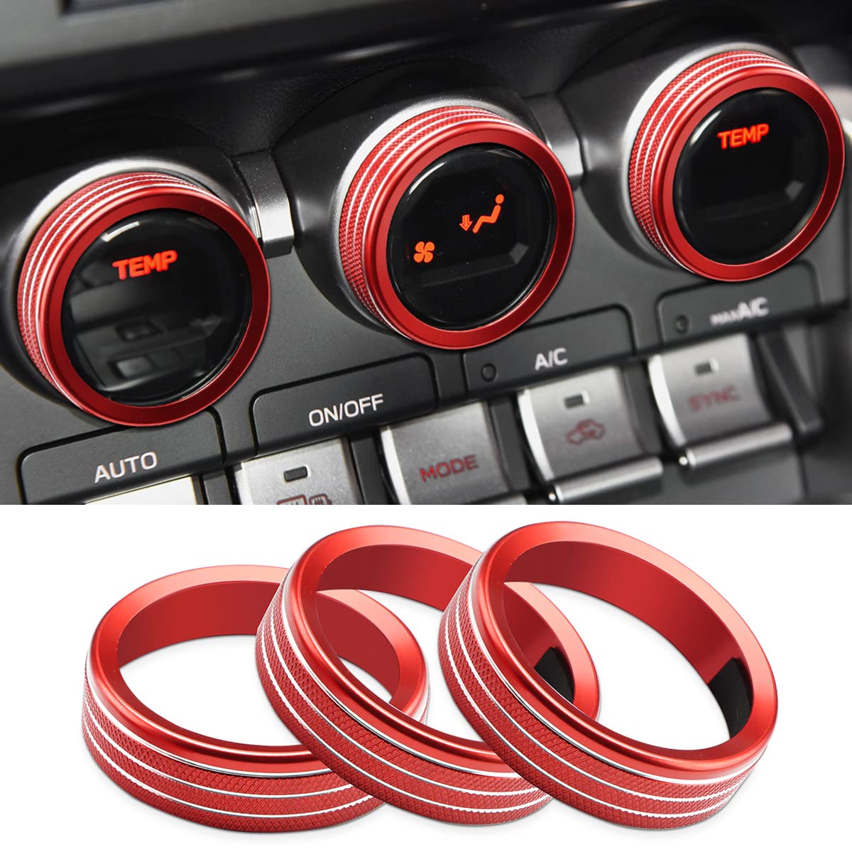 Auovo [Subaru BRZ ZD8 & Toyota GR86 ZN8] Compatible (2021 красный