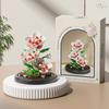 DOUBUILT Eternal Bouquet MOC Display Box Micro Building Block 3D Flower Model Home Desk Plant Decoration Brick Toy for Children