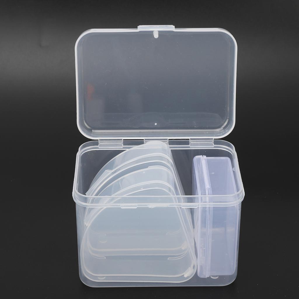 4pcs Makeup Puff Sponge Holder Case Different Shape Transparent Portable Waterproof Puff Protective Container