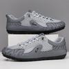 Men's Shoes Autumn Breathable Mesh Casual Sports Shoes Men's Soft Soles Versatile and Lightweight One-pedal Lazy Shoes Driving Shoes