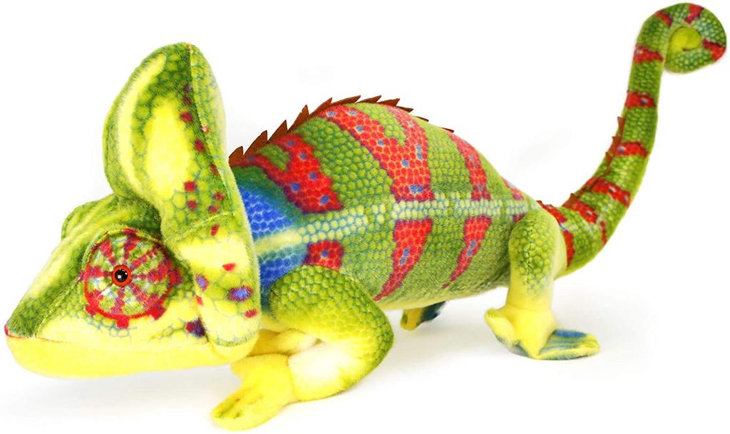 VIAHART [Tiger Tale Toys] Realistic Chameleon Plush Toy 31 Inches (79 Cm) Pet Reptile Crested Chameleon [Official Japanese Product]