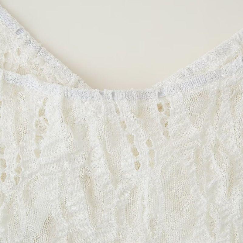 Kaslead New Women Clothes Western Style Fashion Casual Lace Laminated Decoration Dress 2298190