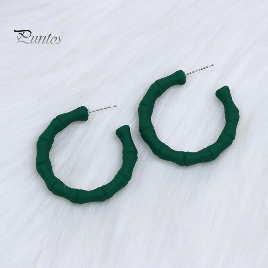 1 paire de boucles d'oreilles créoles simples pour femmes, Style doux, couleur bonbon, boucles d'oreilles circulaires en acrylique, robe de fête de vacances, bijoux d'oreille, accessoires d'anniversaire