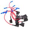 10 Pcs Car Middle Standard ATO ATC Blade Fuse TAP Dual Circuit Adapter Kit
