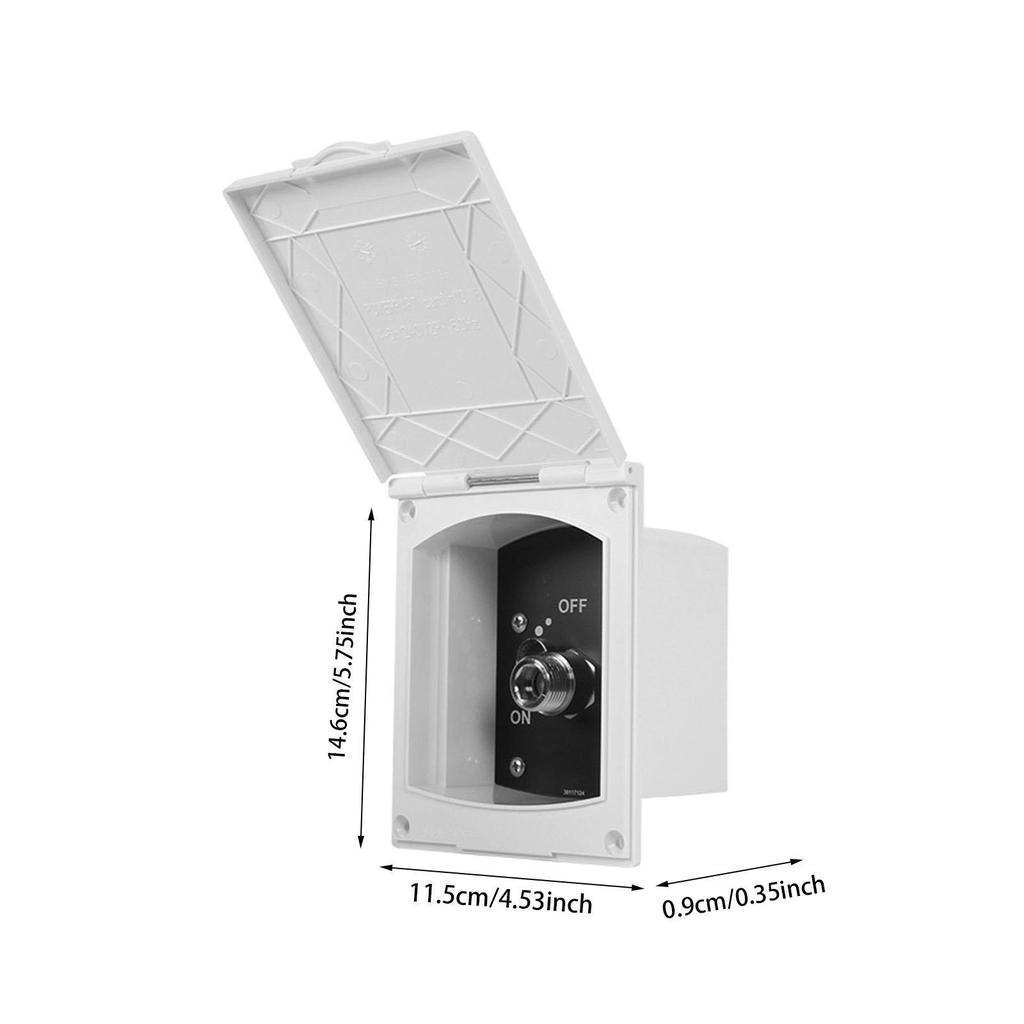 Generic RV Exterior Shower Box Kit Modification Accessories Adjustable Water