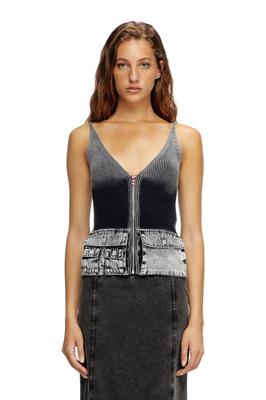 Sleeveless Knit A168960QMAN XS Black 900 [Diesel] Women's M-MELLY