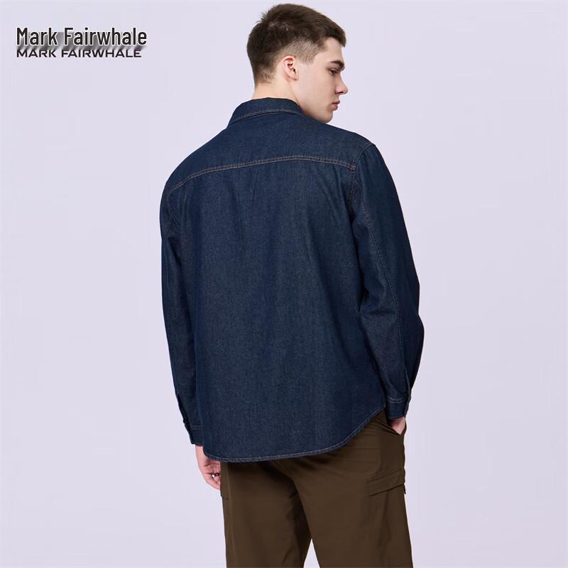 Mark Fairwhale Men's Workwear Denim Long Sleeve Shirt