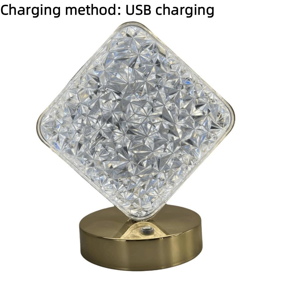 Crystal Texture Bedside Lamp Soft Gentle Light Atmosphere Night Light Home Decoration