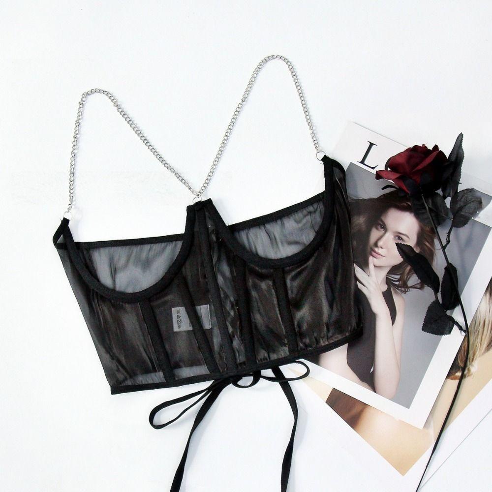 Mesh Tummy Control Shapewear Transparent Waist Trainer Shapewear Lace Corset Belt  Female