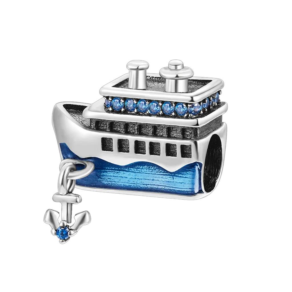 Brand New Copper Metal Boat turtle Starfish sea horse ocean series Charm Bead Component Compatible With Authentic Original Do It Yourself Bracelet