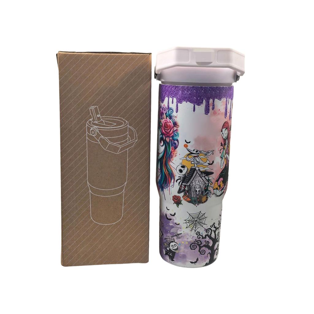 Halloween Selvlysende Kopp 304 Rustfritt Stål Stor Kapasitet Termos- Kopp Høy Verdi Bil Termos- Kopp
