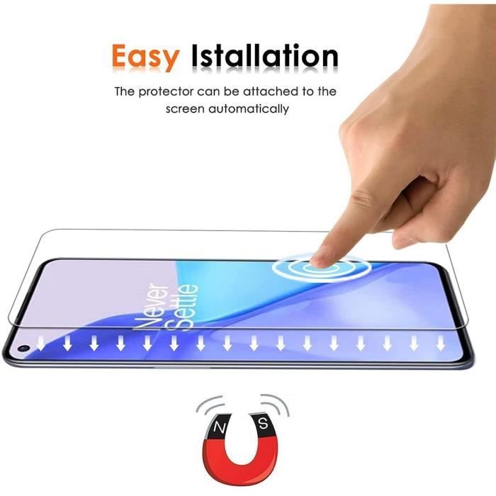 Lot -4 Verre Trempé pour One Plus 8 (6,55") - E.F.CONNECTION - Films Verre Trempé Ecran Haute Résistance