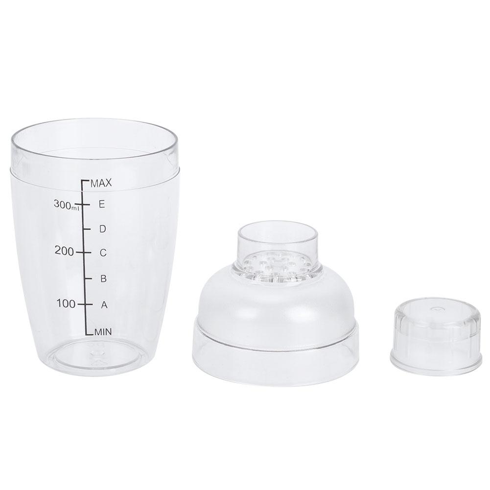 PC Cocktail Shaker with Scale Milk Teapot Juices Wine Plastic Cup for Home Bar Store