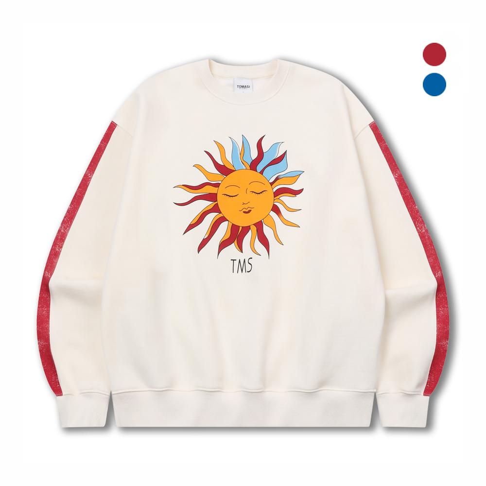 Tomasi Sunshine Fleece-Lined Sweatshirt Red/L
