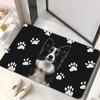 Border Collie Welkom Thuis Print Deurmat Schattig Hond Design Antislip Vloermat voor Huisdierliefhebbers Entree